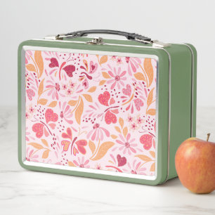 Magenta Love & Butterflies_02 Valentine Lunch Box