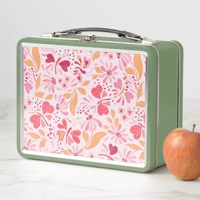 Magenta Love & Butterflies_02 Valentine Lunch Box (En situation)