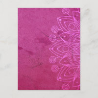 Magenta Mandala Zen Rustikaler Geist des Körpers