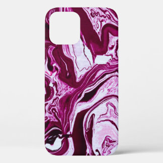 Magenta Marmortextur: Abstrakte Fluid Art Case-Mate iPhone Hülle