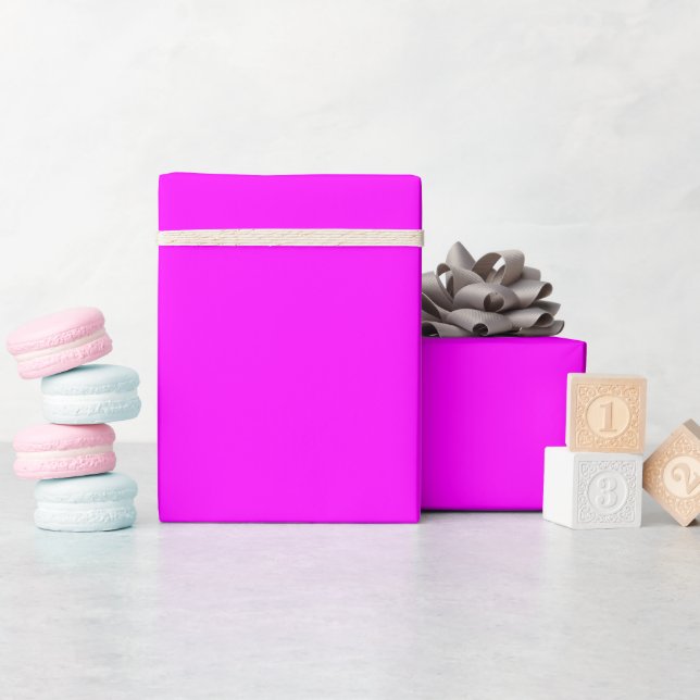 Magenta Matte Wrapping Paper Geschenkpapier (Babyparty)
