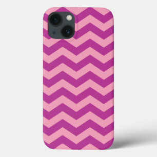 Magenta Mattiert Orchid Chevrons iPhone 13 Hülle