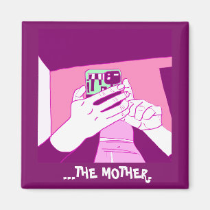Magenta Mint White Magnet