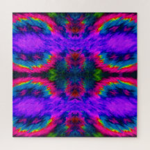 Magenta Mitternacht Psychedelisches Puzzle