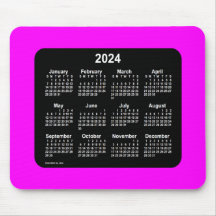 Magenta Neon Two Tone Calendar von Janz