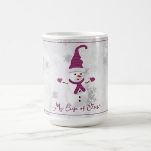 Magenta Niedlich Snowman Holiday Tasse