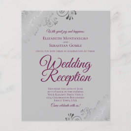 Magenta on Grey BUDGET Hochzeitsempfang