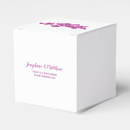 Magenta Orchid Personalisierte Hochzeit Geschenkschachtel