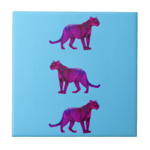Magenta Panthers Fliese