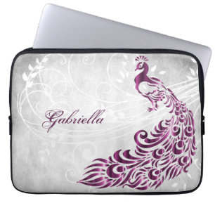 Magenta Peacock Personalisierter Laptop-Sieb Laptopschutzhülle