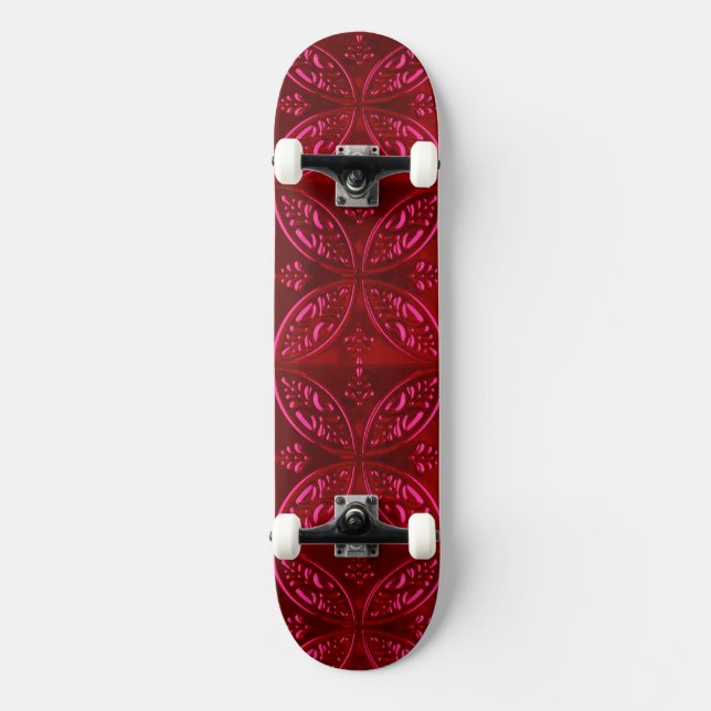 Magenta Petal Skateboard (Vorderseite)