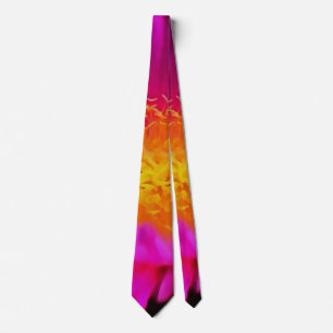 Magenta Pink Aster Blume Kunst Krawatte