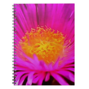 Magenta Pink Aster Blume Kunst Notizblock