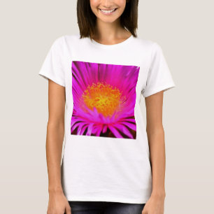 Magenta Pink Aster Blume Kunst T-Shirt