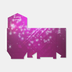 Magenta Pink Glamour-Club-Partygeschenkbox Geschenkschachtel