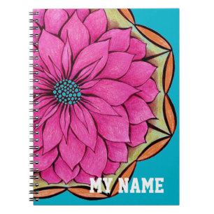 MAGENTA POINSETTIA Notebook Notizblock
