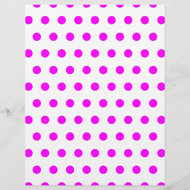 Magenta Polka Dots Flyer (Vorne)