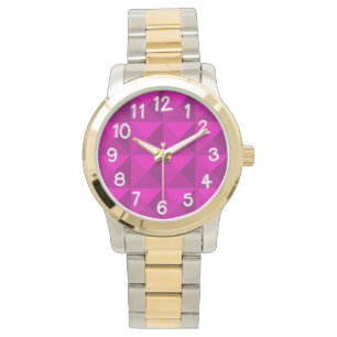 Magenta Pyramids Armbanduhr