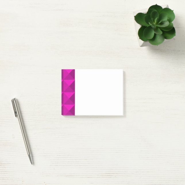 Magenta Pyramids Postit Notes Post-it Klebezettel (Büro)