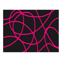 Magenta Ribbons auf schwarz