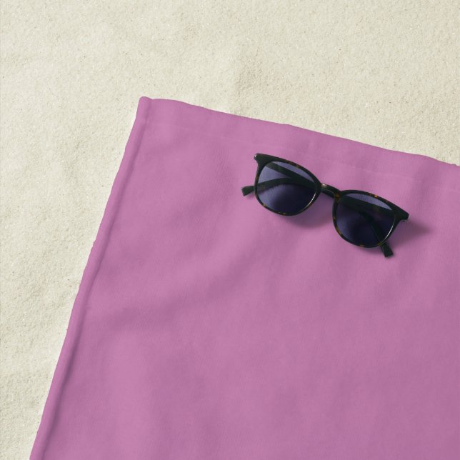 Magenta Rosa Frühlingssaison solide Farbe Strandtuch (Beispiel)