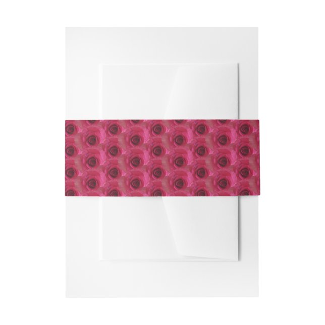 Magenta-Rose Einladungsbanderole (Vorderseite Beispiel)