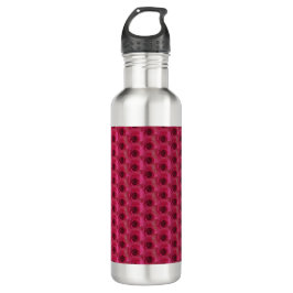 Magenta Rose - Modernes Blumendesign Edelstahlflasche