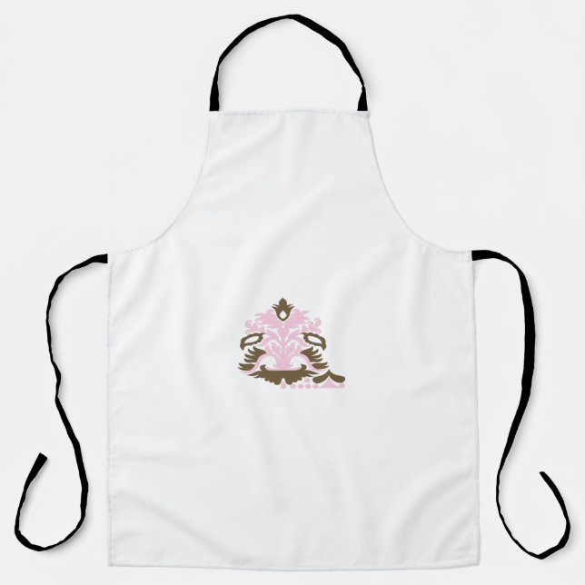 Magenta-rot, gelblich-orange dekorativ schürze (Vorderseite)
