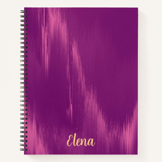 Magenta-Schimmer Notizbuch (Vorderseite)