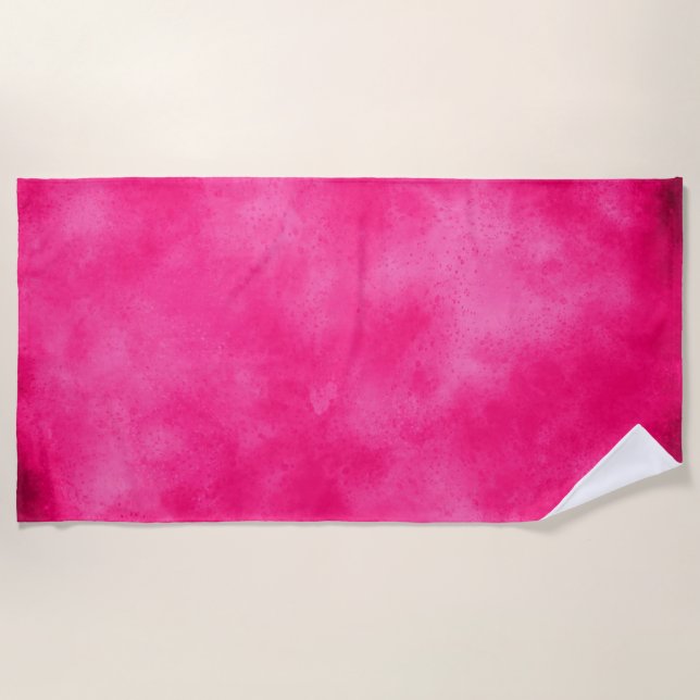 Magenta Sky Cloud-Effekt Strandtuch (Vorderseite)