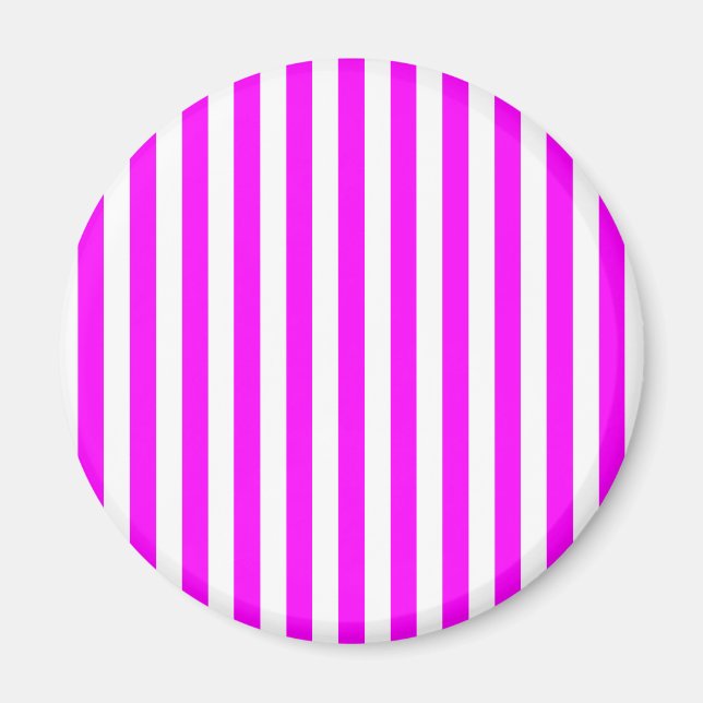 Magenta Stripes Magnet (Vorne)