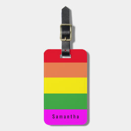 Magenta Stripes | PERSONALISIERTE ID Gepäckanhänger