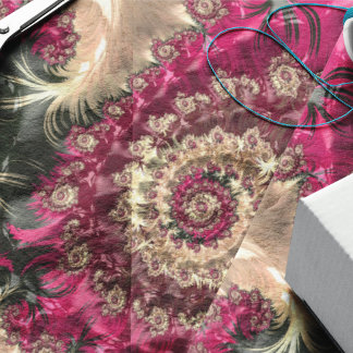 Magenta Swirling Fraktal Seidenpapier