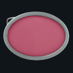 Magenta Trend Color Crimson Red Bright Maroon Ovale Gürtelschnalle<br><div class="desc">Das Produkt mit leuchtendem und lebendigem Magenta ist ein trendiges Geschenk für Modeliebhaber. Magenta wurde als Farbe des Jahres 2023 angekündigt. Dieses krümelige Rot vibriert mit Leben und Kraft. Es redet in reiner Freude, ermutigt Experimente und Selbstdarstellung ohne Zurückhaltung. Es ist mutig und furchtlos und fördert eine fröhliche und optimistische...</div>