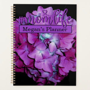 Magenta turquoise violet hydrangées motif #momlife