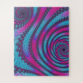 Magenta und Cyan Spiral