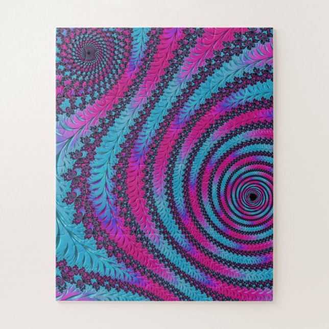 Magenta und Cyan Spiral (Vertikal)