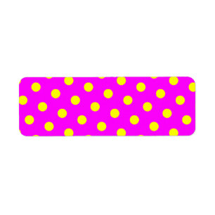 Magenta und Gelbe Polka-Punkte