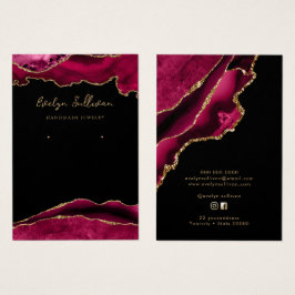 Magenta und Gold Schmuckkarte