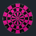 Magenta und Schwarz Dartscheibe<br><div class="desc">Magenta und Black Dart Board</div>