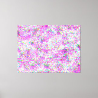 Magenta und Wavy glitch Leinwanddruck