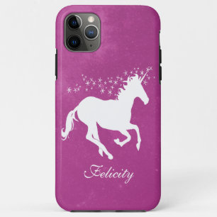 Magenta Unicorn coque iphone Coque personnalisé