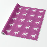 Magenta Unicorn Wedding Wrapping Paper Geschenkpapier<br><div class="desc">Wrap Geschenke für die Braut und Bräutigam mit einer Rolle von Magenta Unicorn Wedding Wrapping Paper. Das Wrapping Paper Design zeichnet sich durch einen sternenförmigen Hintergrund mit einem einsamen Sternenhimmel aus. Zusätzliche Hochzeitswaren und Geschenke sind mit diesem Design ebenfalls erhältlich.</div>