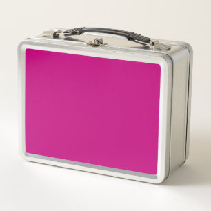 Magenta (Vollfarbe) Metall Brotdose