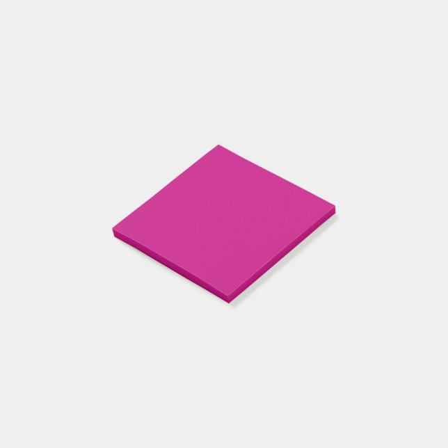 Magenta (Vollfarbe)  Post-it Klebezettel (angewinkelt)