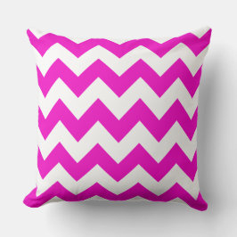 Magenta Zig Zag Streifenkissen Kissen