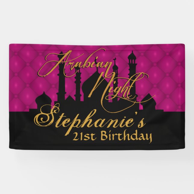 Magentarote, arabische Nächte themenorientiert Banner (Horizontal)