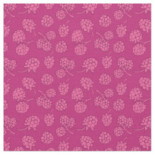 Magentarotes Beeren-Muster Stoff