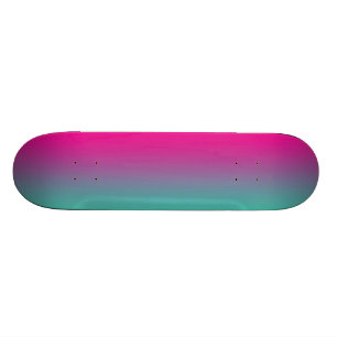 Magentarotes Lila und aquamarin Skateboard