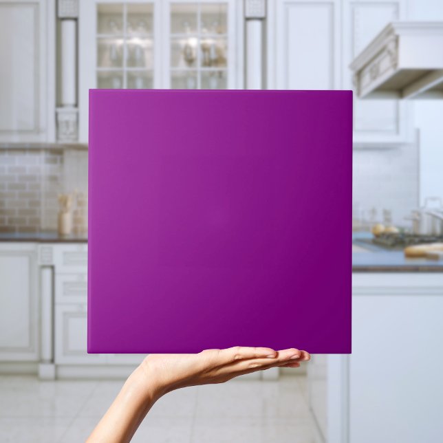 Magentrosa Lila Kachel (Magenta Purple tile Modern solid color purple bathroom tile
)